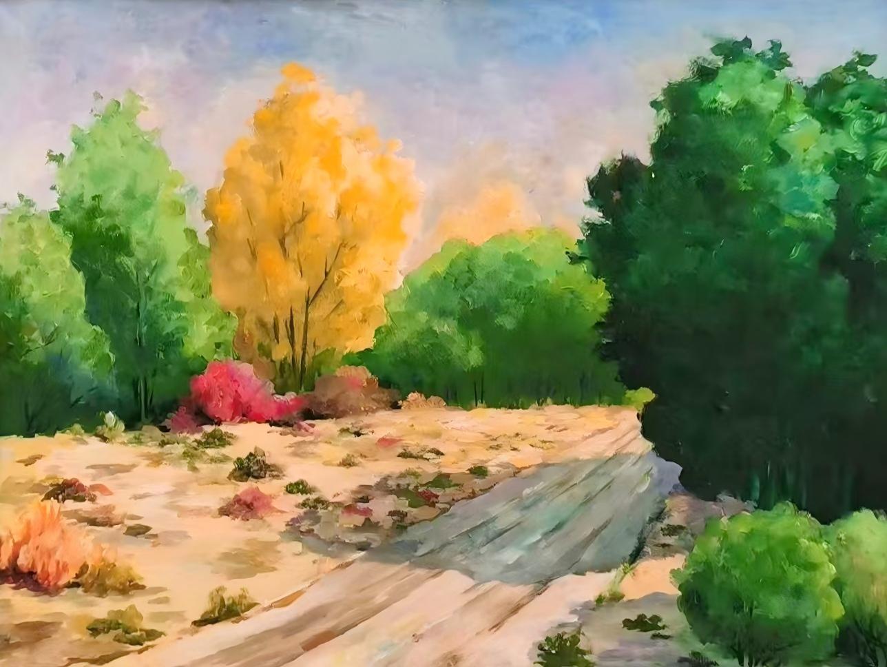 曹宁女士油画风景作品赏评